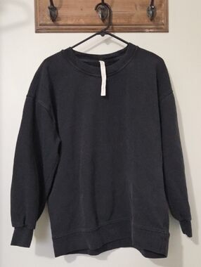 Lululemon Perfectly Oversized Crew Neck Sweatshirt Size 8 Black